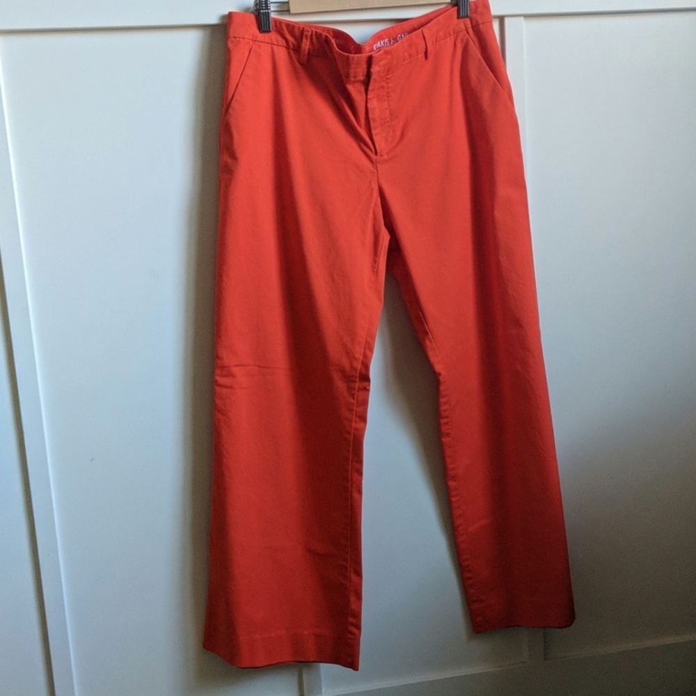 Gap Women's Orange Khaki Pants